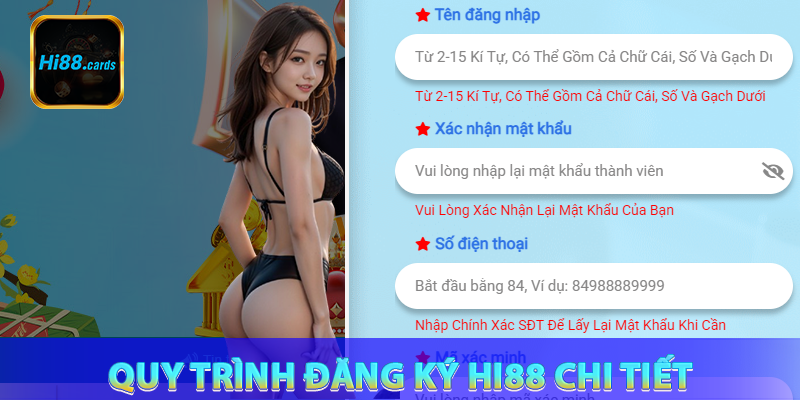 Quy trình đăng ký Hi88 chi tiết dễ dàng và nhanh chóng